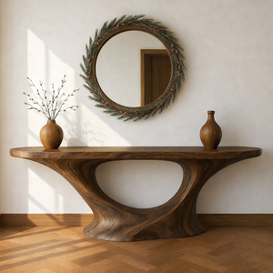 Modern Handmade Solid Wood Living Room <b>Console</b> <b>Table</b> for Apartment Hotel School Use Unique Home Decor Furniture - Product Image 2