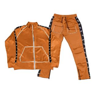 Chándales Reflectantes para Hombre con Logotipo Personalizado, Conjuntos Deportivos de 2 Piezas con Cremallera, Chándales Reflectantes de Diseño Personalizado - Product Image 1