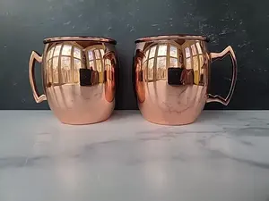 Taza de Cobre Grabada de Diseño, en Oferta, para Regalo de Boda o Regalo Corporativo y Eventos Promocionales, Disponible a Buen Precio - Product Image 2