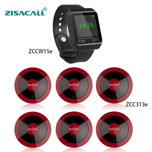 Phổ biến xem máy nhắn tin 433.92MHz RF cuộc gọi không dây hệ thống 4 gọi số xem Receiver phục vụ bàn Máy nhắn tin - Product Image 5