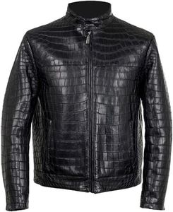 <b>Mens</b> Custom Made Skin Texture <b>Leather</b> <b>Jacket</b> Skin Embossed <b>Jacket</b> New Fashion <b>Mens</b> skin <b>jacket</b> - Product Image 2
