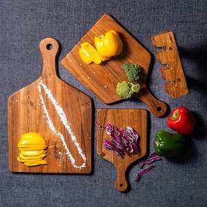 Tabla de cortar de madera de acacia sostenible de alta calidad con asa, 1.2 cm de grosor, para servir queso y embutidos en la cocina. - Product Image 6