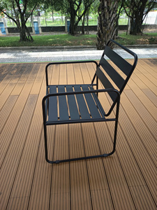 Silla Metálica para Exteriores, Estructura de Acero, Diseño Minimalista, Resistente al Agua, Muebles Duraderos - Product Image 4