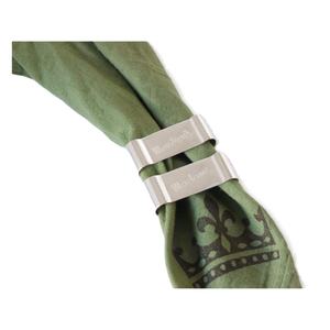 Rond de serviette réglable en métal Logo personnalisé Unique Restaurants Hôtel Fournitures Anneaux de tissu Porte-serviettes réutilisable Prix de gros - Product Image 1