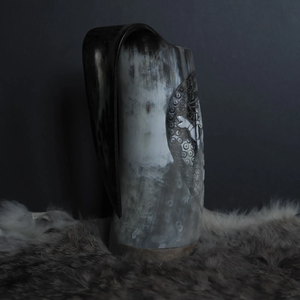 Jarra de Cuerno de 500 ml, Nuevo Diseño, Jarra de Cuerno Natural de Vaca, Jarra de Vino Vikinga Más Vendida para Uso en Hoteles, Fiestas y el Hogar - Product Image 3