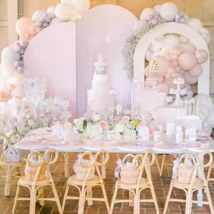 Chaises pour enfants entièrement en rotin naturel, chaises de fête pour enfants, accessoires photo. - Product Image 3