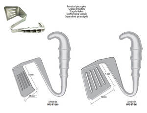 Retractor de Escápula Davidson de Acero Inoxidable, Instrumento Quirúrgico Ortopédico, Kit Quirúrgico Manual, Certificado ISO13485 para Uso General - Product Image 6