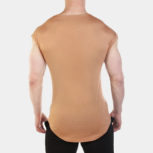 T-shirts sans manches respirants pour hommes en coton et polyester – Prix de gros abordable, lavables - Product Image 5