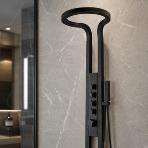 Multi-Function Water Resistant Polished Stainless Steel <b>Shower</b> Panel Rainfall Hand <b>Shower</b> Wall-Mounted Modern Design Apartment - Product Image 4