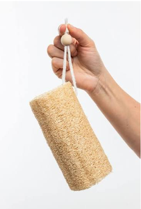 Éponge de bain naturelle en loofah, gommage corporel zéro déchet, écologique, biodégradable, pour la douche, B2B OEM - Product Image 1