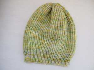 Gorro de punto jacquard tie-dye de invierno, estilo calavera, holgado, con dobladillo, impermeable, 100% lana, estilo urbano. - Product Image 2