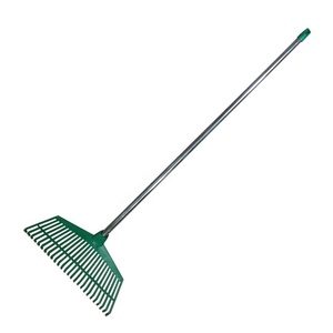 Râteau à feuilles fabriqué à Taïwan, râteau à gazon, outils de jardinage avec manche en acier léger - Product Image 2