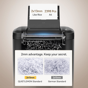 Trituradora de Papel de Alta Resistencia con Alimentación Automática para 250 Hojas, 60 Minutos de Funcionamiento Continuo, Nivel de Seguridad P5, Trituradora Micro CU Comercial para Oficina y Hogar - Product Image 5