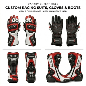 Combinaison de course moto personnalisée en cuir perforé, équipement de pilotage pour la piste, fabricant OEM, vêtements de protection pour motards - Product Image 4
