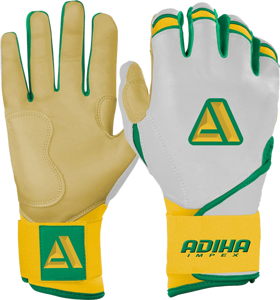 Guantes de Bateo de Béisbol de Cuero Premium, Ligeros, Duraderos, Antideslizantes, Transpirables, con Cierre de Velcro Personalizable - Product Image 3