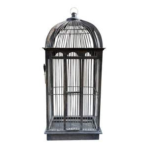 Cage à oiseaux empilable en métal forgé Yaheetech, large, à roulettes, avec compartiments, pour l'élevage - Product Image 1
