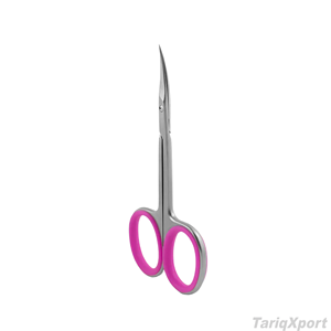 Ciseaux à cuticules russes en acier inoxydable extra fins et extra tranchants pour ongles en acrylique, avec anneau en caoutchouc - Product Image 6