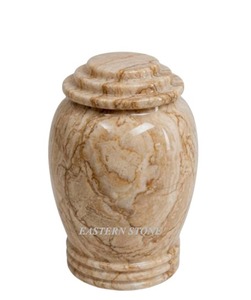 Urne funéraire classique en marbre, urne commémorative raffinée pour cendres humaines, fabricant d'urnes en marbre personnalisées en gros - Product Image 4