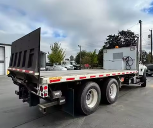 En Venta: Camión de Plataforma Plana de 20 pies con Eje Tándem WorkStar 7500 Usado para Trabajo Internacional - 350HP, Puerta Elevadora, LHD/RHD, Listo para Exportación a Todo el Mundo - Product Image 2