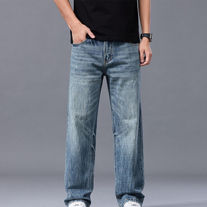 Jeans slim sur mesure en gros pour homme, denim bleu de haute qualité, jeans pour homme populaires - Product Image 5