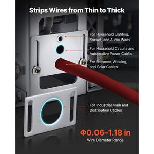 Machine à dénuder les fils manuelle à cadre robuste Q235, dénudeur de câbles en cuivre de 0,06 à 1,18, outil de dénudage manuel, équipement de recyclage des métaux ferreux - Product Image 2