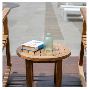 Best Quality Teak <b>Wood</b> <b>Round</b> Coffee <b>Table</b> & Pavilion Side <b>Table</b> Eco-Friendly Durable Living Room Furniture Minimalist Design - Product Image 1