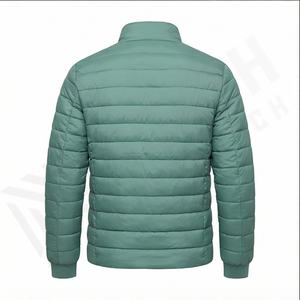 Nueva llegada chaqueta transpirable primavera y otoño cremallera con capucha Puffer de manga larga diseño personalizado Puffer chaqueta moda para hombre - Product Image 3