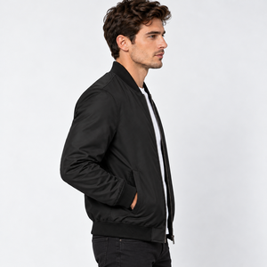 Chaqueta bomber clásica para hombre que combina tela de calidad, ajuste cómodo y estilo atemporal para moda casual y coleccionismo. - Product Image 2