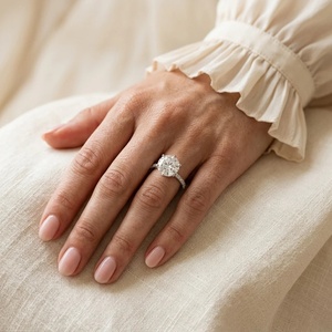 Bague solitaire en diamant taille ronde Vienna - Or 9k, 14k, 18k - Product Image 2