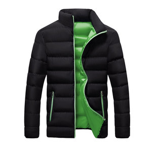 New Men's Winter <b>Parka</b> <b>Jacket</b> Warm Outerwear Stand Collar Slim Casual Windbreaker Quilted Design <b>Waterproof</b> Corduroy Durable - Product Image 3