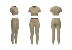 Women High Waist Full Length <b>Leggings</b> And Top Spandex <b>Nylon</b> Knitted Solid Color Basic Style All Seasons Activewear - Product Image 3