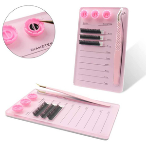 Paleta de Pestañas Rectangular de Acrílico Ecológica de Alta Calidad Profesional Kaamir Instruments KI-LT-49 para Extensión de Pestañas - Product Image 3