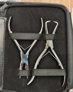 Wholesale Professional Stainless Steel 4-Piece Micro Plier Set Hair Extension & Beading Tool Kit for Micro <b>Beads</b> - Product Image 4
