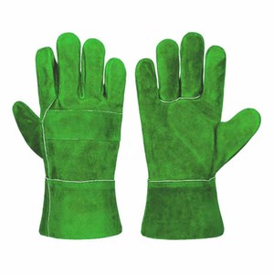 ถุงมือหนังวัวแท้คุณภาพสูง ทนความร้อนและประกายไฟ ป้องกันไฟลุก สำหรับงานดับเพลิง อบ ปิ้งย่าง - Product Image 5