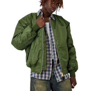 Chaqueta Bomber para Hombre, Estilo Urbano, Ligera, para EU, US, AU, Chaqueta Ma1 Juvenil, Logotipo Personalizado, Bordado OEM, Chaqueta Casual Tipo Letterman - Product Image 1