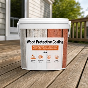 Wear Resistant Exterior Weatherproof <b>UV</b> Wood Protective Coating Eco Friendly Anti Decay Durable 1K Finish Low VOC For Outdoor - Product Image 1