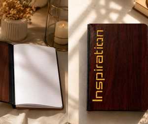 Wooden Cover Journal Planner Diary Notebook High Quality and <b>Bookmark</b> for New <b>Gifts</b> Idea Best Design Daily Use - Product Image 6
