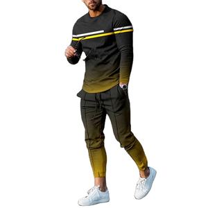 Men Tracksuit Trousers 2 Piece Set <b>T</b>-<b>shirt</b> 3D Printing Spring Autumn Hot Streetwear Casual Vintage <b>Long</b> Sleeve - Product Image 2