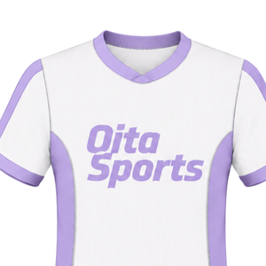 <b>White</b> Lavender Rugby Jersey <b>Short</b> <b>Sleeve</b> V Neck Team Uniform Custom Breathable Training Athletic Sportswear Performance <b>Shirt</b> - Product Image 3