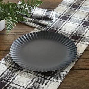 Metal Charger Plate Elegant Dining Table Decor with <b>Gold</b> Finish for Hotels Restaurants Weddings and Special Occasions - Product Image 3