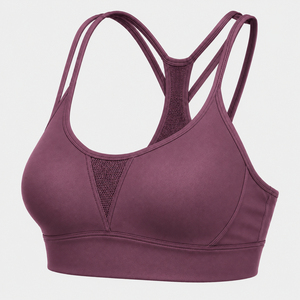 Sujetador Deportivo Premium Ligero para Mujer, de Alta Sujeción, con Tirantes Cruzados, Logotipo Frontal, de Secado Rápido, Ropa Deportiva, Proveedor Mayorista - Product Image 1