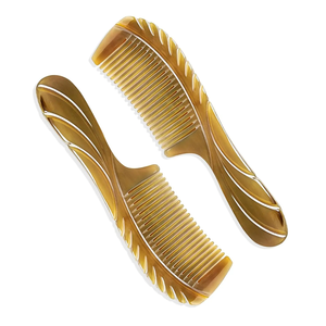 Peigne à cheveux en corne personnalisé pour femmes, fait main, pour usage domestique, artisanat naturel à bas prix - Product Image 6