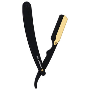 Angle Black Finish Black Razor With Gold <b>Lock</b> Precision Shaving <b>Tool</b> Ultimate Grooming Experience Adjustable Blade - Product Image 3