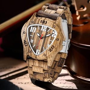 Reloj de Madera de Cuarzo Antiguo FAIZA CRAFT al por Mayor con Logotipo Personalizado, el Mejor Reloj Deportivo para Hombre, Diseño Art Deco Hecho a Mano - Product Image 4