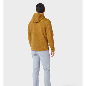 Sudadera con capucha extragrande para hombre, personalizada, de invierno, con cremallera completa, cortavientos, resistente al agua, de alto rendimiento, con forro polar y bolsillo con cremallera cortado a láser, OEM - Product Image 6