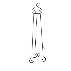 Hand Made Metal Floor <b>Easel</b> Stand Iron Painted <b>Standing</b> Type for Balcony Flower Pot Storage Holder Single Tier 33x15x85cm - Product Image 2