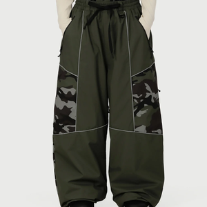 Custom Logo Cargo Baggy Snow <b>Ski</b> Pants Oversized Waterproof Windproof Plus Size Loose Fit High Quality Snowboard Wear For Men - Product Image 1