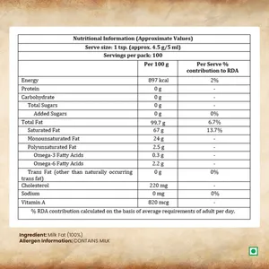 Ghee de Leche de Vaca Dabur A2 - Product Image 4