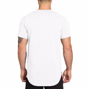 Camiseta Blanca de Manga Corta para Hombre, Cuello Redondo, Corte Regular, Color Sólido, Tejido de Punto Jersey de Algodón - Product Image 2