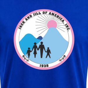 เสื้อยืดคอกลมปักลายตราสัญลักษณ์รอยัลบลูแจ็คแอนด์จิล แขนสั้น ดีไซน์วงกลมที่อก สไตล์ลำลองแบบสปอร์ต - Product Image 6